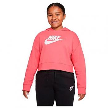 Nike Sudadera de niña Sportswear Club rosa con capucha infantil