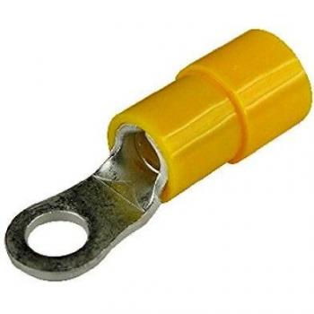 Seachoice 50-61131 Conector de Anilla Nylon, Color Amarillo, 6,3 mm, 13,3 mm2