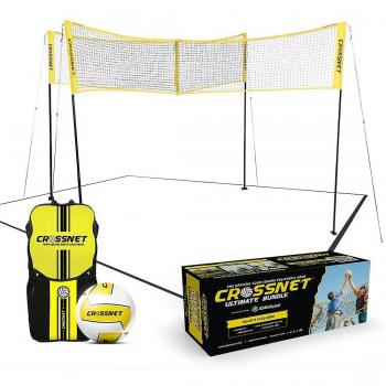 Crossnet Four Square Volleyball Game Ultimate Bundle in Sand