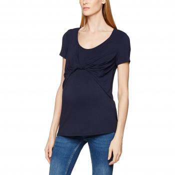 MAMALICIOUS Mlanette Iris S/S Jersey Top Nf, Camisa para Mujer, Azul