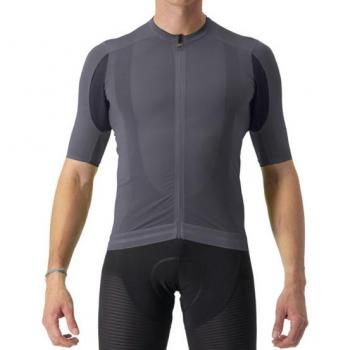 Maillot Castelli Superleggera 3 Manga Corta Gris Oscuro XXL