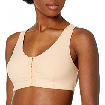 Amoena Women's Frances Post-Surgery Front Closure Leisure Bra in Nude XL (100/105)