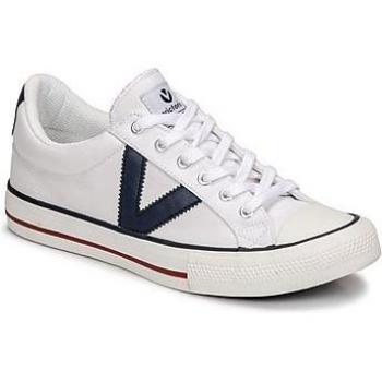 Zapatillas Tribu Lona Blanco con Logotipo en Contraste