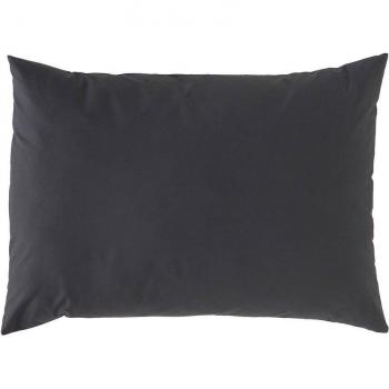 Funda de Almohada Lisa Algodón Antracita 45x155 cm