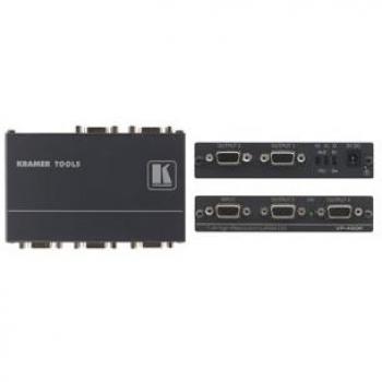 KRAMER Distribuidor Amplificador DE GRAFICOS DE Video por Ordenador 1:4 con PROCESADO DE SINCRONISMOS KR-ISP®. Compatible HDTV