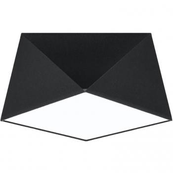 Aplique de Techo Hexa 25 Negro E27 LEDBOX Downlight 1 Bombilla Iluminación Interior LED