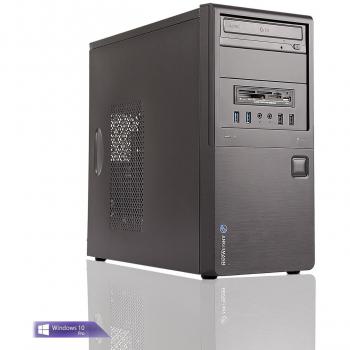 Ankermann-PC Office Business PC, AMD A6 6420K 2x4,00GHz Turbo:4,20GHz, onBoard ATI RADEON HD 8470D, 8GB RAM, 1TB HDD, be quiet! System Power B8 300W, Microsoft Windows 10 Professional, Card Reader, EAN 4260409319165