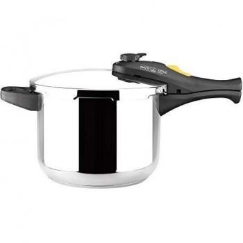 Magefesa® Style Olla a presión súper rápida de 7.5 Litros, fácil uso, acero inoxidable 18/10, apta para todo tipo de cocinas, incluido inducción