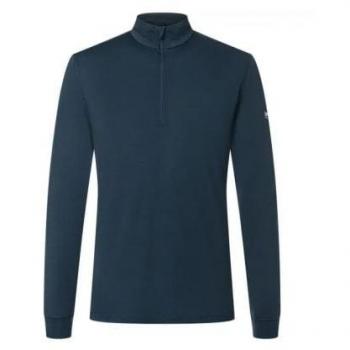 Super.Natural Tundra175 Men's Long Sleeve 1/4 Zip Jersey - Blueberry