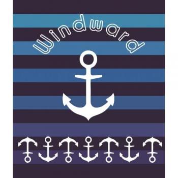 Toalla de Playa Secaneta Windward Ancla Jacquard 150 x 175 cm