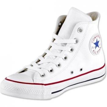 Converse Chuck Taylor All Star High Top Leather Sneakers - White Unisex