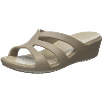Crocs Sanrah Strappy, Zuecos para Mujer, Beige