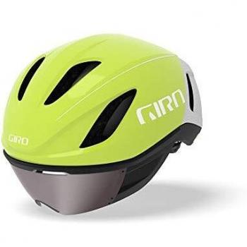 Giro Vanquish MIPS Casco Aero, Unisex Adulto, Citron Mate/Blanco, S