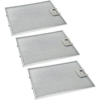 3x Filtro Metálico de Grasa Compatible con Campanas Extractoras Viva VVA92E160/01, VVA92E160/02, VVA92E450/01, VVA92E450/02 - V