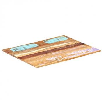 Tablero de mesa rectangular de madera maciza 60x70 cm 15-16 mm