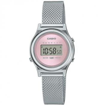 Reloj Casio Vintage Mini Collection LA700WEM-4AEF Mujer, digital, color rosa antiguo, diseño slim, pantalla LCD, correa de acero inoxidable