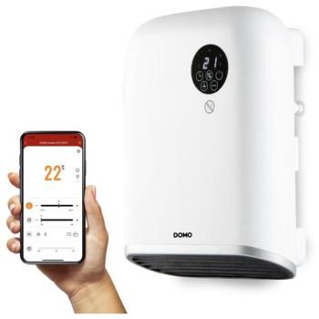 Calefactor de baño Domo DO7357F 2000W con WiFi, control remoto, función eco y pantalla LED