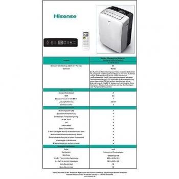 Aire Acondicionado Portátil Hisense AP09DR4SEJS / 2637W Frío / 2000W Calor