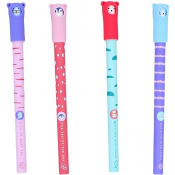 Bolígrafo gel M&G Adorable Pet Polo Norte 0,5mm - Paquete de 4 unidades surtido