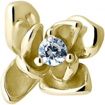 Ear Candy - Piercing Golden Rose de Plata 925 con Baño de Oro 18k