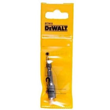 DeWalt DT7415-QZ DT7415-QZ-Llave Vaso Hexagonal magnética de 6x50mm, Negro, Grande