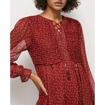 Pepe Jeans Vestido corto de chifón plisado