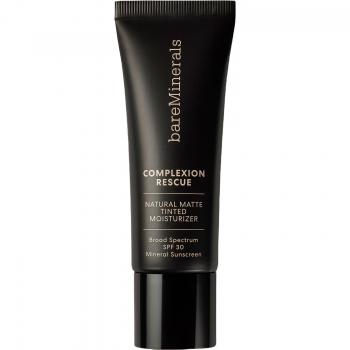 bareMinerals Complexion Rescue Natural Matte Tinted Moisturizer SPF 30 - Mineral-based, tinted moisturizer, matte finish, lightweight formula, provides hydration and sun protection (SPF 30), suitable for all skin types, available in various shades