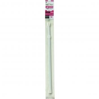 Varilla Extensible para Visillos de Presión Metálica Blanca Ajustable 30-50 cm Modelo Speed Epid