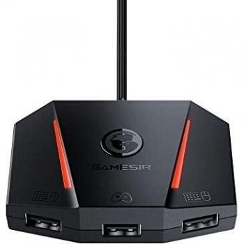 GameSir VX2 AimBox Keyboard and Mouse Adapter, Wired Connection Converter with 3.5mm Studio Jack, Compatible with Switch, Xbox Series X, Xbox One, PS4, PS5