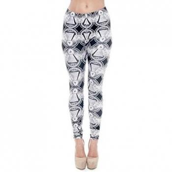 OnlineGT - Leggings 3D Full Print para mujer - Multicolor - Talla única
