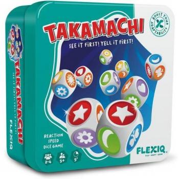 Juego de Mesa Takamachi FlexiQ - Juego de Cartas de Velocidad y Reacción para 2-4 Jugadores