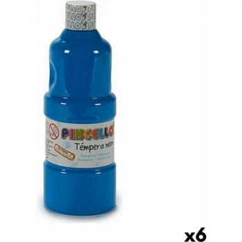 Témperas Neon Azul 400 ml (6 Unidades)