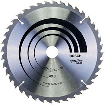 Bosch 2 608 640 438 - Hoja de sierra circular Optiline Wood - 254 x 30 x 2,0 mm, 40