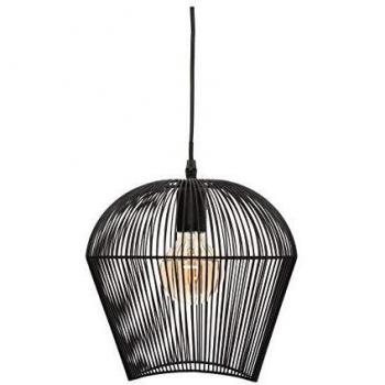 Lámpara de Techo Colgante Jena Alambre Negro E27 26x25cm