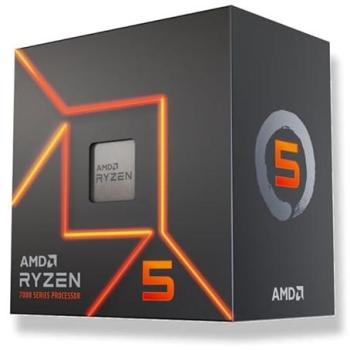 Procesador AMD Ryzen 5 7400, 6 Núcleos, 3.3 GHz Base, 4.3 GHz Turbo, Socket AM5, Boxed con Wraith Stealth Kühler