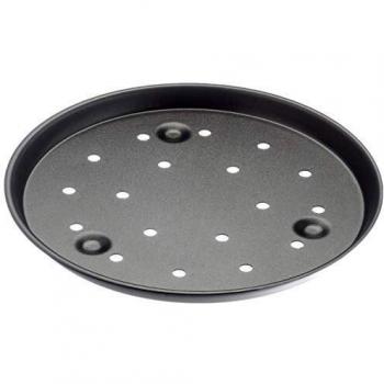 Lacor 67824, Molde Pizza Aluminio Antiadherente, Negro