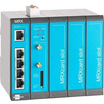 Router Industrial LTE Modular MRX5 con 5 Puertos Ethernet, NAT, VPN y Soporte RS232/RS485