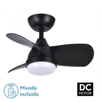 Ventilador de Techo DC Pirdo Negro 24W 3 Aspas