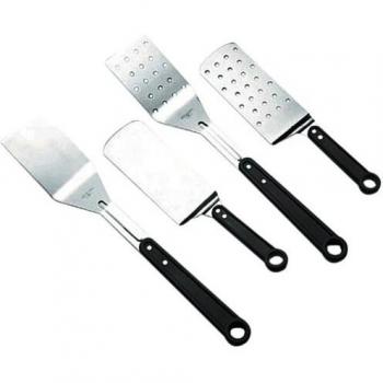 Lacor - 60438 - Espátula Perforada Mango Negro 35 cms.
