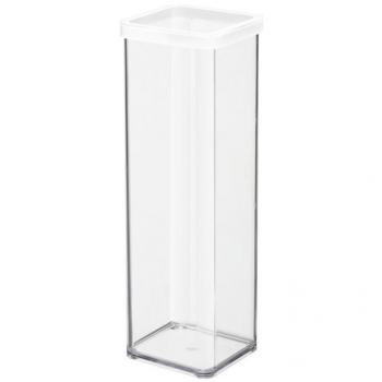 Contenedor de Alimentos Rotho Loft 2L - Blanco, Transparente, Con Tapa de Silicona