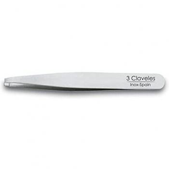 3 Claveles 12260 - Pinza depilar recta 10 cm inoxidable