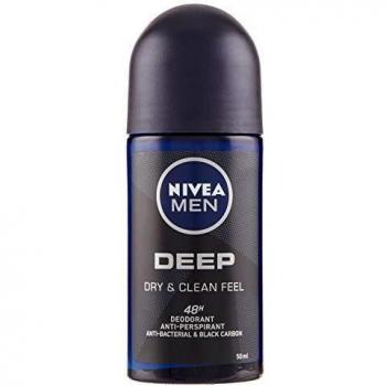 Desodorante Roll-On NIVEA Men Deep 50ml con Carbono Activo