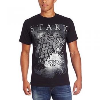 Game of Thrones Game Of Thrones Stark Hombres Lightweight Black Camiseta | XL
