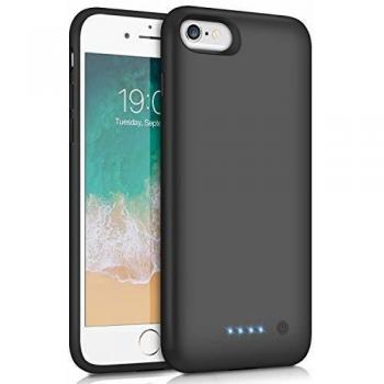 Funda Batería para iPhone 7/6/6s/8, Feob Funda Cargador 6000mAh Carcasa Batería Externa Recargable Cargador Portatil Power Bank Case para Apple iPhone 7/8/6/6S