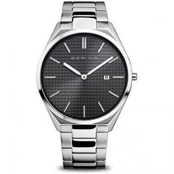 Bering Men's Ultra Slim Quartz Watch with Link Bracelet 17240-702