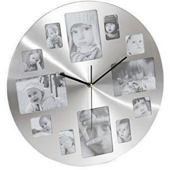 Platinet pzmc Memory Reloj de Pared Photo Aluminio