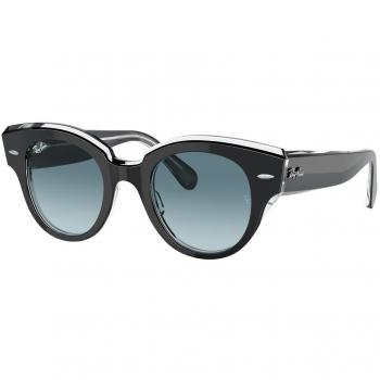 Ray-Ban RB2192F Roundabout Asian Fit 12943M Women’s Sunglasses Black Size 47