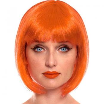 Peluca Bob naranja oscuro
