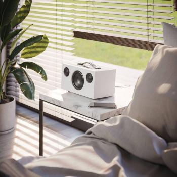 Altavoz inalámbrico Audio Pro C5 MkII - Altavoz de estantería con función multisala, 16W + 25W, Canal tipo 2.1, Wi-Fi y Bluetooth 4.2 en color blanco