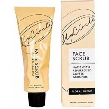 Exfoliante Facial de Café UpCircle - Mezcla Floral 100 ml para Piel Sensible con Aceite de Rosa Mosqueta, Manteca de Karité y Coco - Natural y Vegano